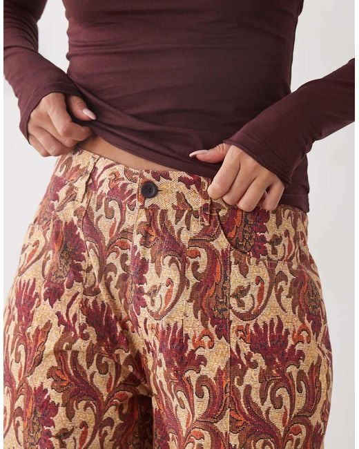 Reclaimed Vintage Multicolor Baggy Barrel Leg Trouser