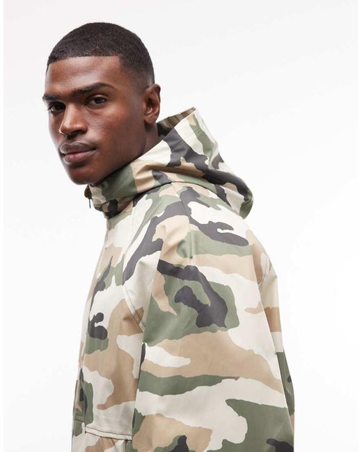 Giacca Antipioggia Impermeabile Ripiegabile di ASOS in Gray da Uomo