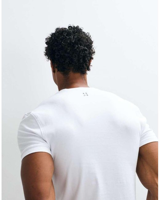 4505 White 4504 Shrunken Fit Cotton Baby Tee With Quick Dry Finish for men