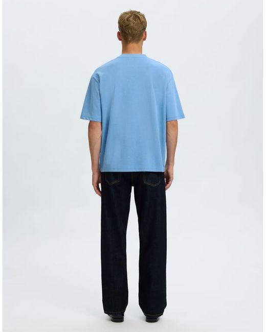 SELECTED Blue T-shirt for men