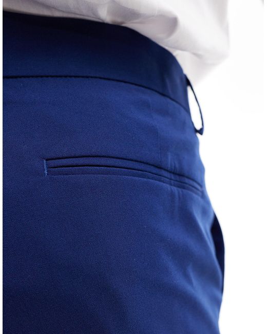 ASOS Blue Slim Suit Trouser for men