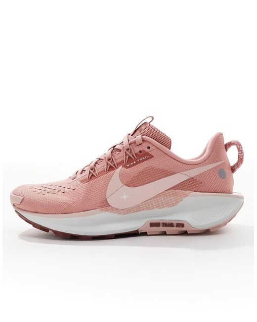 Nike Pink Reactx Pegasus Trail 5 Trainers