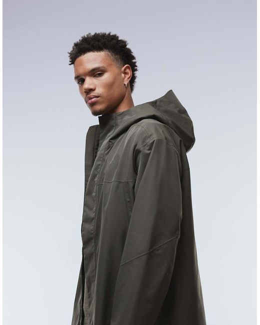 The North Face Green Nukabira Rain Shell Parka Jacket for men