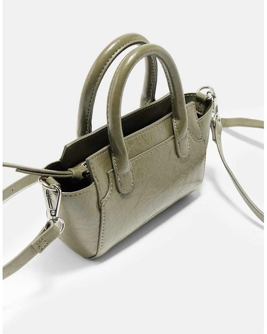 Stradivarius Green Mini Crossbody Bag