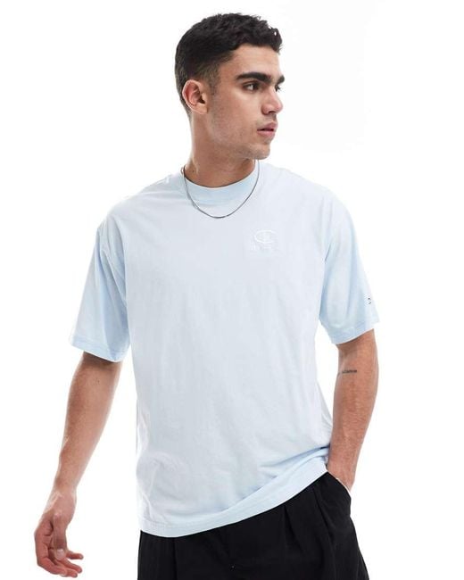 Champion T-Shirt Met Ronde Hals in het White voor heren