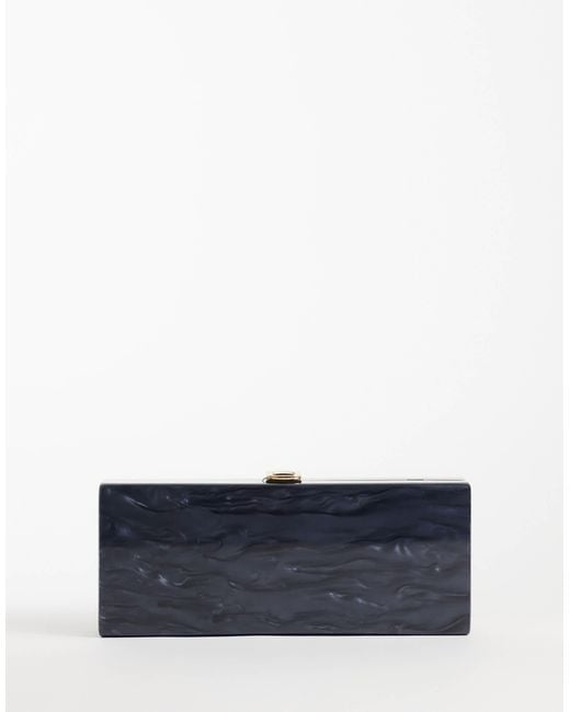 ASOS Blue Hard Case Clutch