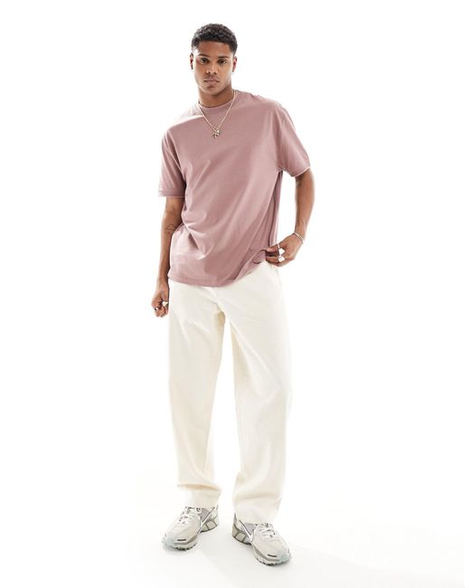 ASOS Pink Relaxed Fit T-shirt for men