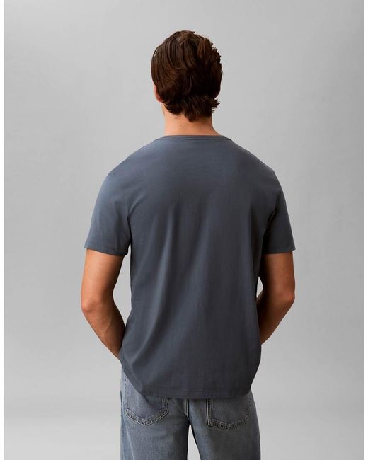 Calvin Klein Gray Chest Logo T-shirt