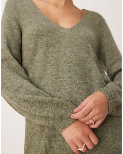 Jdy Green – mini-strickkleid