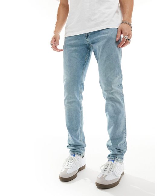 Clark - jeans slim lavaggio chiaro vintage di Dr. Denim in Blue da Uomo