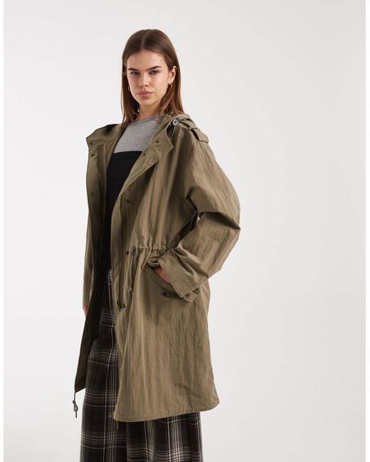 ASOS Green Oversized Parka Jacket