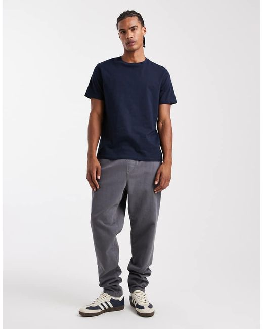 ASOS Basic Regular-Fit T-Shirt in het Blue voor heren