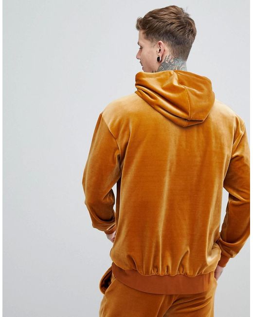 Nike Velour Pullover Hoodie In Gold Ah3384-722 in Metallic for Men | Lyst  Australia