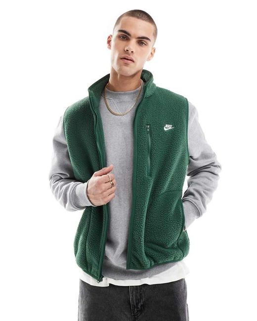 Nike Green Club Fleece Gilet for men