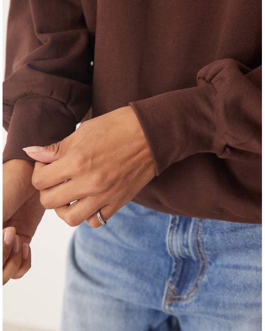 Glamorous Brown Oversized Sweatshirt