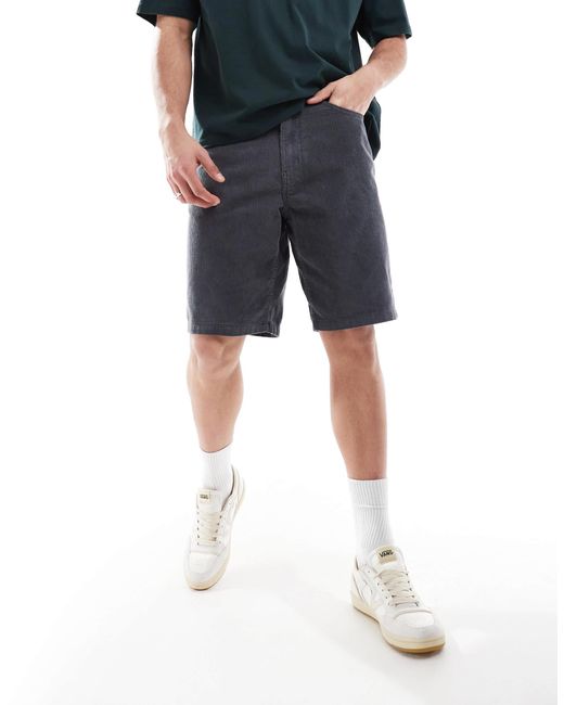 Vans – check-5 – lockere cord-shorts in Blue für Herren