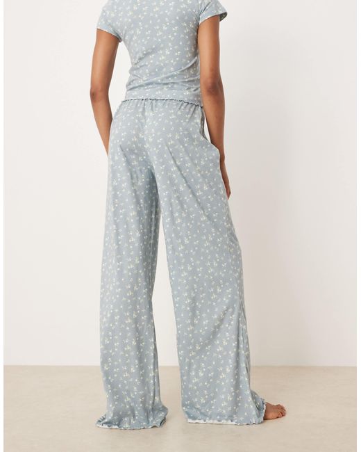 ASOS White Asos design tall – mix & match – pyjama-hose