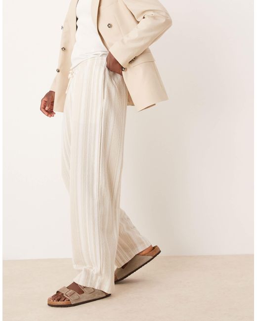 ASOS – sehr weite hose in Natural für Herren