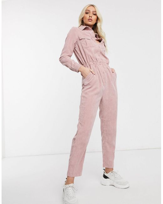 utility jumpsuit pink