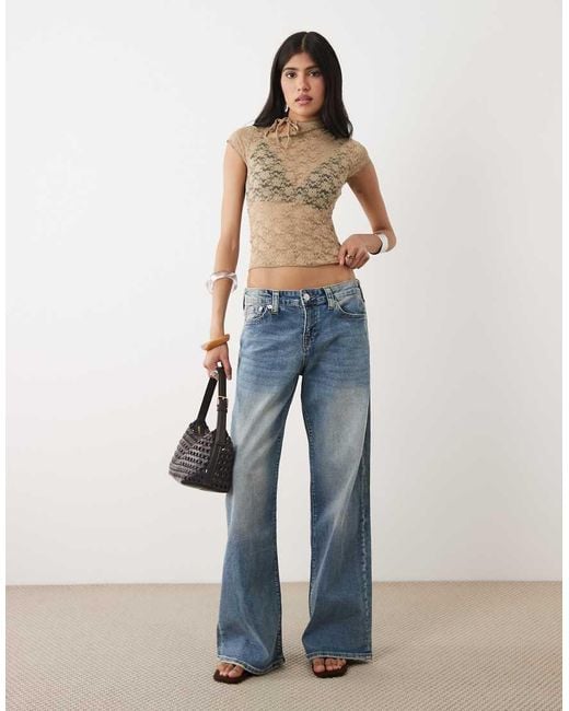 Motel Blue Jiwon Keyhole Lace Top