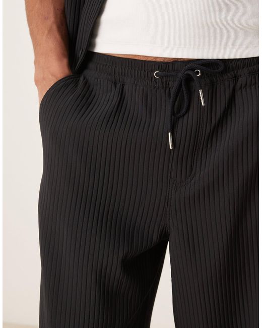 Pantalon d'ensemble ample et plissé ASOS pour homme en coloris Natural