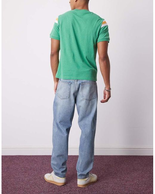 Weekday Green Ray Relaxed Fit Tapered Jeans for men