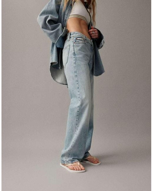 Calvin Klein Blue Signature 90S Straight Jeans