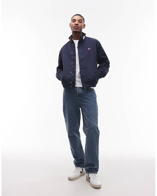 Tommy Hilfiger Blue Collared Essential Jacket for men