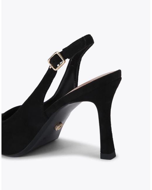 Carvela Kurt Geiger White Corletta Sling Court Heeled Shoes