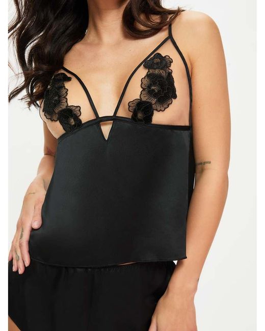 Ann Summers Black Delphine Cami Set