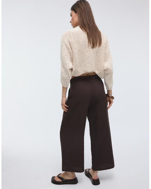 Stradivarius Black Rustic Culottes