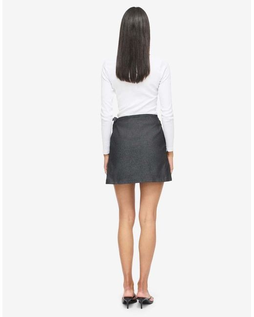 Noisy May Blue Wrap Mini Skirt