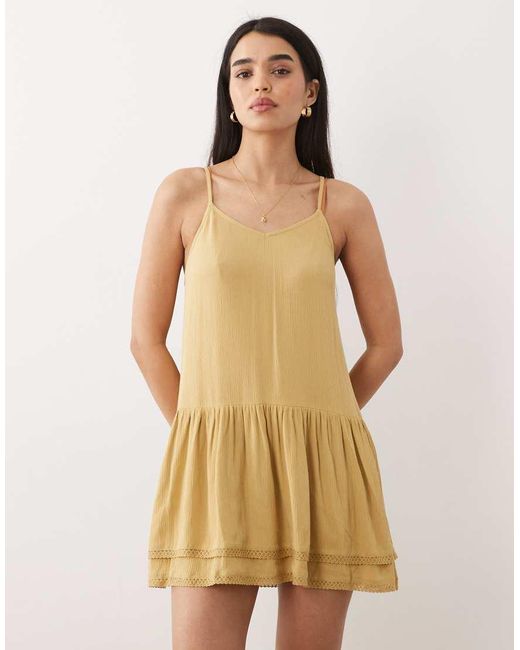 Iisla & Bird Natural Mini Swing Dress