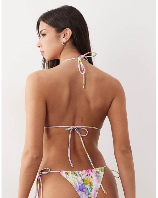 Candypants Green Triangle Bikini Top