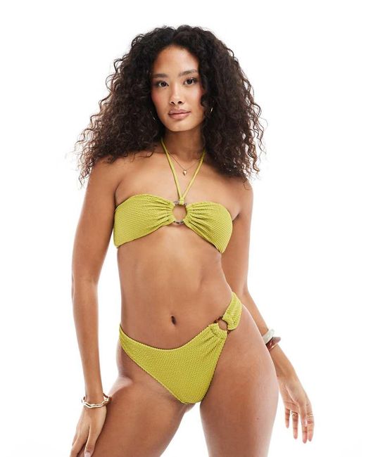 Lindex Yellow Naomi Bikini Bottom With Ring Detail