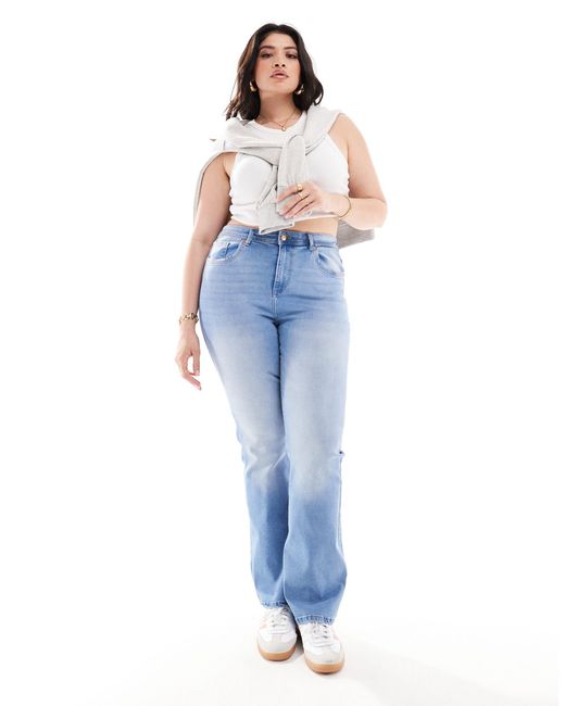 ONLY Blue Sally High Waisted Flared Jeans