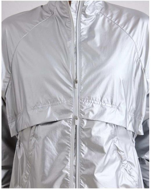 Aim'n Gray Metallic Running Jacket