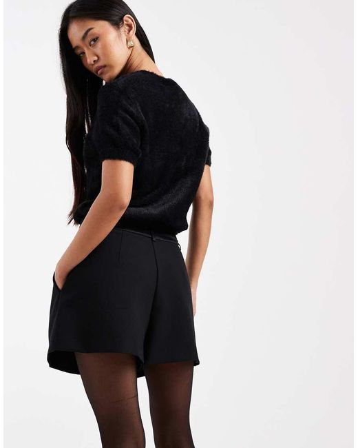 ASOS Black Occasion Tux A-Line Shorts