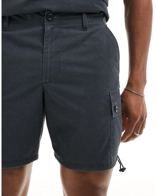 ASOS – schmal geschnittene cargo-shorts aus ripstop in Blue für Herren