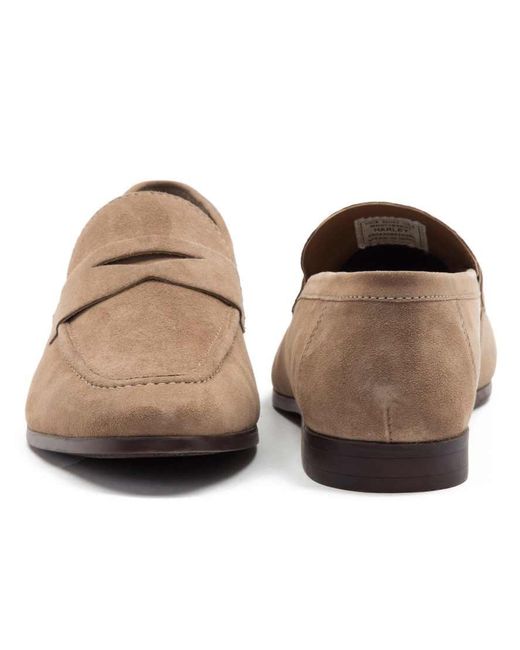 Thomas Crick Brown Harley Loafer Suede Leather Slip-On Loafer Shoes for men