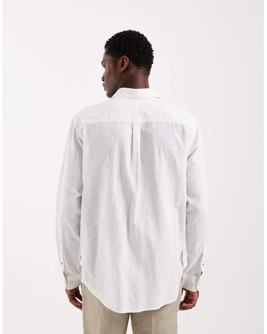 Jack & Jones Natural Linen Blend Shirt for men