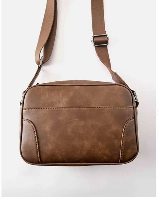 Pull&Bear Umhängetasche in Brown für Herren
