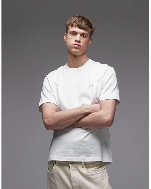 Lacoste Gray Tennis Court Back Graphic T-shirt for men