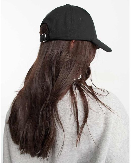 ASOS Black Plain Baseball Cap With Improved Fit