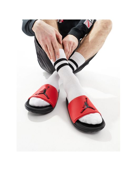 Nike Red Jumpman Slide