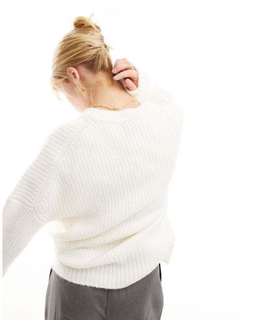 Maglione girocollo color panna di Abercrombie & Fitch in Gray