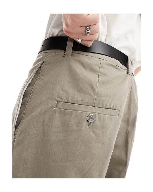 Weekday Natural Astro Loose Fit Wide Leg Trousers for men