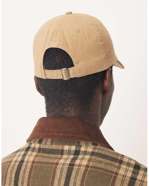 Polo Ralph Lauren Chino-Baseballpet Met Groot Ton-Sur-Ton Logo in het Brown voor heren