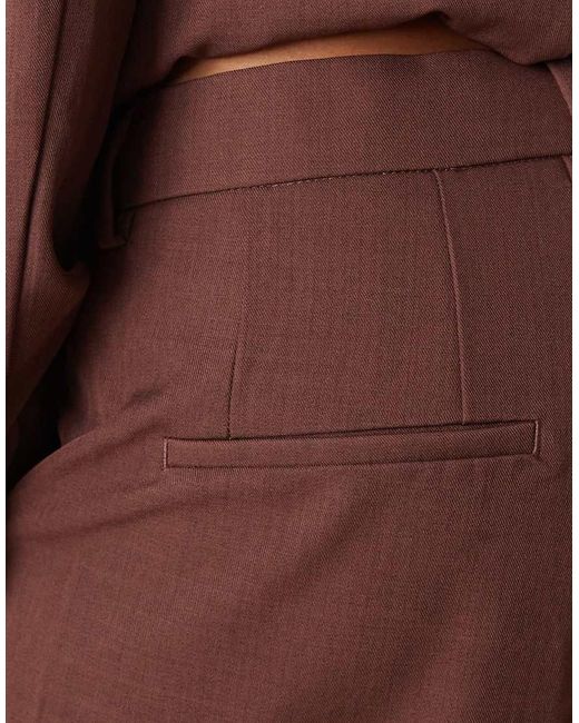 Y.A.S Brown Wide Leg Tailo Trouser Co-ord