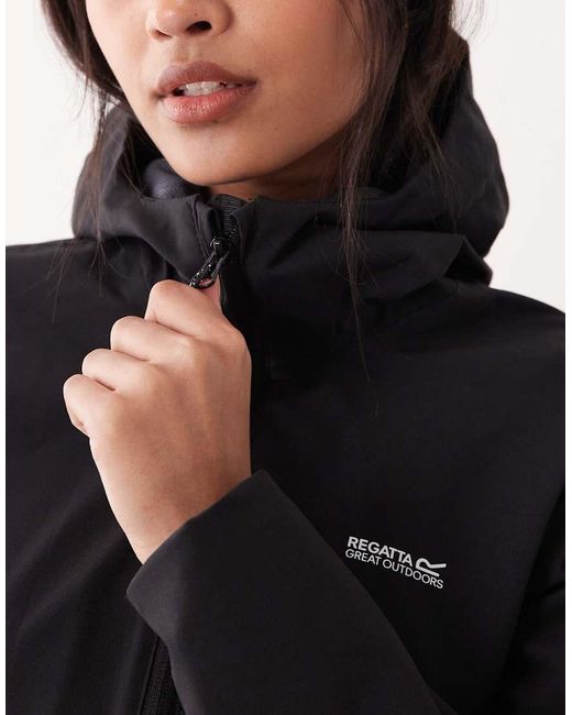Regatta Black Waterproof Natalina Hooded Jacket
